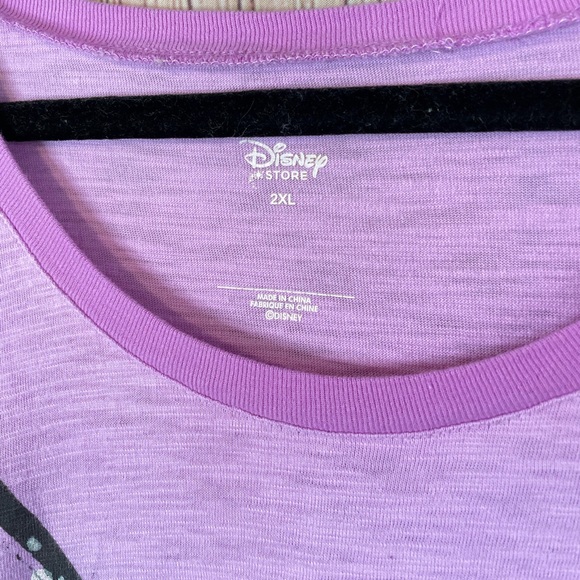 Disney Store Purple Tinkerbell Long Sleeve Plus Size Tee - Picture 2 of 3